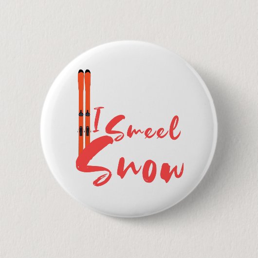 I Smell Snow Ronde Button 5,7 Cm (Voorkant)