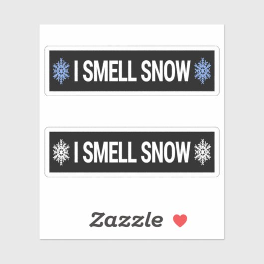 I Smell Snow Sticker (Vel)