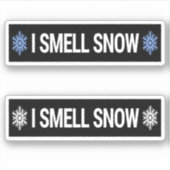 I Smell Snow Sticker (Voorkant)
