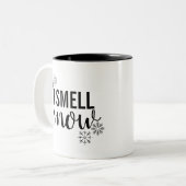 I Smell Snow Tweekleurige Koffiemok (Voorkant links)