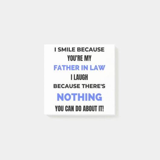I Smile Because You're My Father In Law 2 Post-it® Notes (Voorkant)