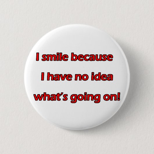 I Smile Ronde Button 5,7 Cm (Voorkant)