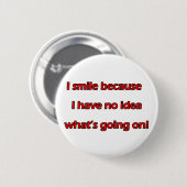 I Smile Ronde Button 5,7 Cm (Voorkant /achterkant)