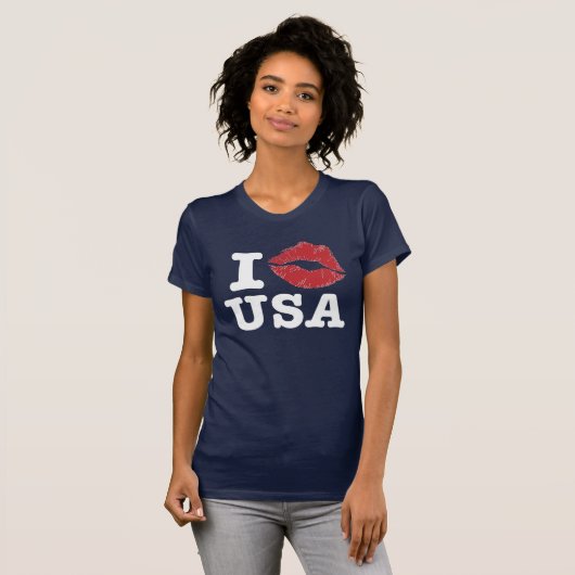 I Smooch USA Shirten T-shirt (Voorkant volledig)