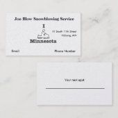 I Snowmobile Minnesota Afsprakenkaartje (Voorkant / Achterkant)