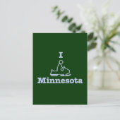 I Snowmobile Minnesota Briefkaart (Staand voorkant)