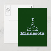 I Snowmobile Minnesota Briefkaart (Voorkant / Achterkant)