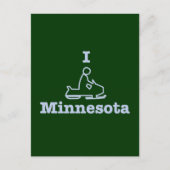 I Snowmobile Minnesota Briefkaart (Voorkant)