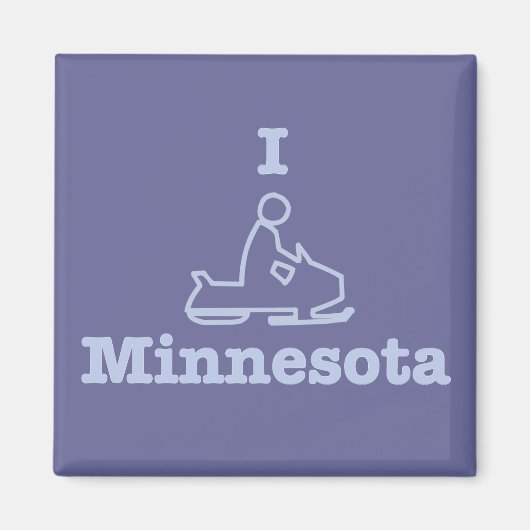 I Snowmobile Minnesota Magneet (Voorkant)