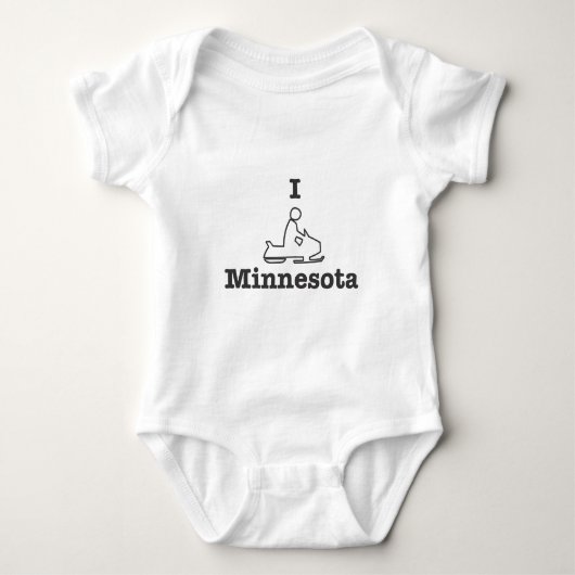 I Snowmobile Minnesota Romper (Voorkant)