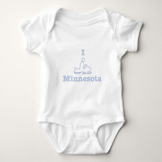 I Snowmobile Minnesota Romper (Voorkant)