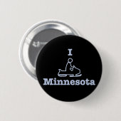 I Snowmobile Minnesota Ronde Button 5,7 Cm (Voorkant /achterkant)