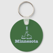 I Snowmobile Minnesota Sleutelhanger (Voorkant)