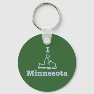 I Snowmobile Minnesota Sleutelhanger