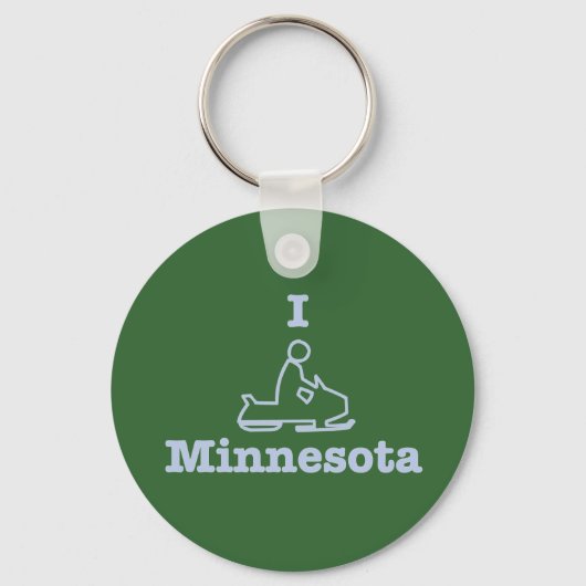 I Snowmobile Minnesota Sleutelhanger (Voorkant)