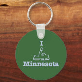 I Snowmobile Minnesota Sleutelhanger (Voorkant)