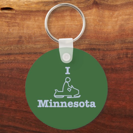 I Snowmobile Minnesota Sleutelhanger (Voorkant)