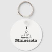I Snowmobile Minnesota Sleutelhanger (Voorkant)