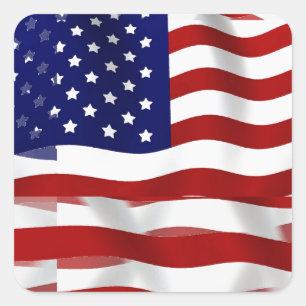 I So Love-USA_ Square Sticker