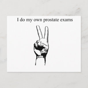 I so my own prostate exams briefkaart