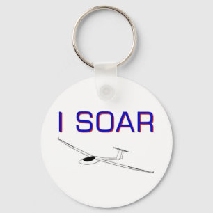 I SOAR zweefvliegtuigen Sleutelhanger