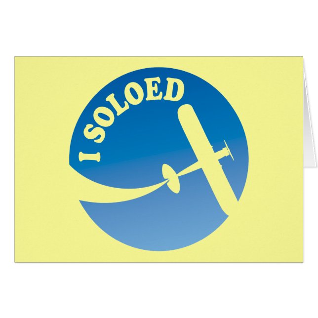 I Soloed & Airplane Graphic (Voorkant Horizontaal)