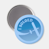 I Soloed & Airplane Graphic Magneet (Voorkant / Achterkant)
