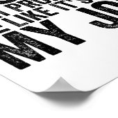 I Solve Math Problems Like It's My Job Funny Back  Poster (Hoek)