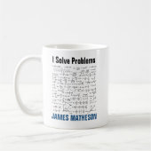 I Solve Problems Funny Math Equations Personalized Koffiemok (Links)