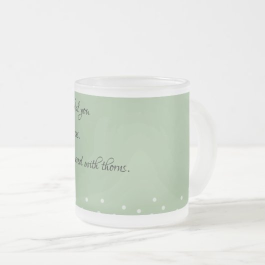 I Soothe and Heal: Rumi-geïnspireerde offerte ontw Matglas Koffiemok (Voorkant rechts)