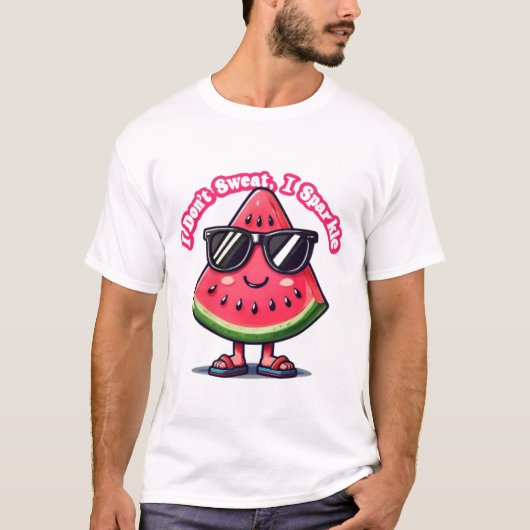 I Sparkle – Schattige & zelfverzekerd zomercitaat T-shirt (Voorkant)