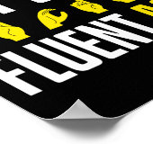 I Speak Fluent Asl Fun Deaf  Poster (Hoek)