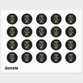 I Speak Fluent Asl - Sign Language Deaf Awareness  Ronde Sticker (Vel)