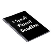 I Speak Fluent Deadline Notitieboek (Rechterzijde)