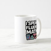 I Speak Fluent Math – Cute Kawaii Teacher  Koffiemok (Voorkant rechts)
