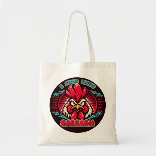 I Speak Fluent Sarcasm - Rooster Tote Bag (Voorkant)