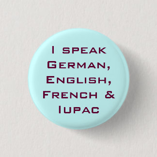 I speak IUPAC! Ronde Button 3,2 Cm