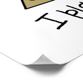 I Speel Kaarten Poster (Hoek)