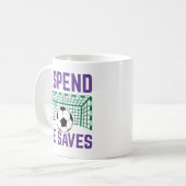 I Spend He Saves Koffiemok (Voorkant links)