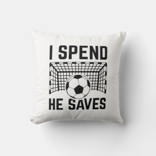 I Spend He Saves Kussen