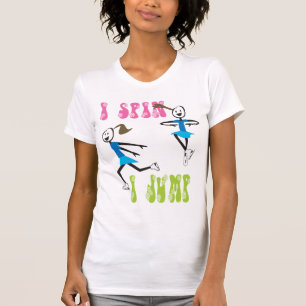 i spin i spring Ice Skating T-shirt