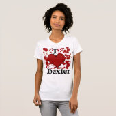 I Splatter Heart Dexter T-Shirt (Voorkant volledig)