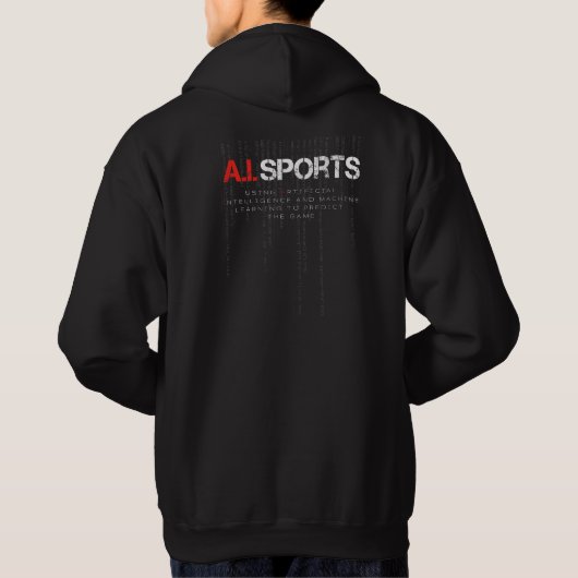 I. Sports Black Hoodie (Achterkant)