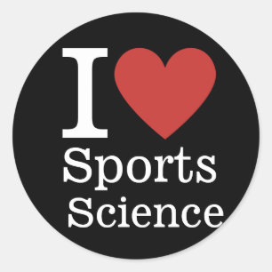 I ❤️ Sportwetenschappen voor Studenten/Faculteit C Ronde Sticker
