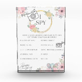 I Spy Baby shower Game Photo Block Fotoblokken (Voorkant)