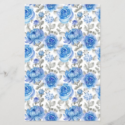 I Spy Blue Flowers Weddenschappen Reception Game C Flyer (Achterkant)