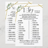 I Spy bruiloft receptie tweetalige activiteit (Voorkant / Achterkant)