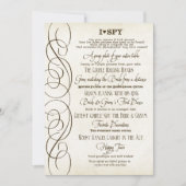 I Spy Heart Typographic Photo Reception Game Kaart (Voorkant)