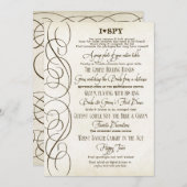 I Spy Heart Typographic Photo Reception Game Kaart (Voorkant / Achterkant)