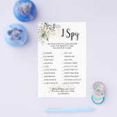 I Spy Herbal Weddenschappen Reception Game Kaart F (Enkel)